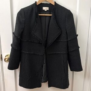 Ann Taylor LOFT Black Coat - Size SP